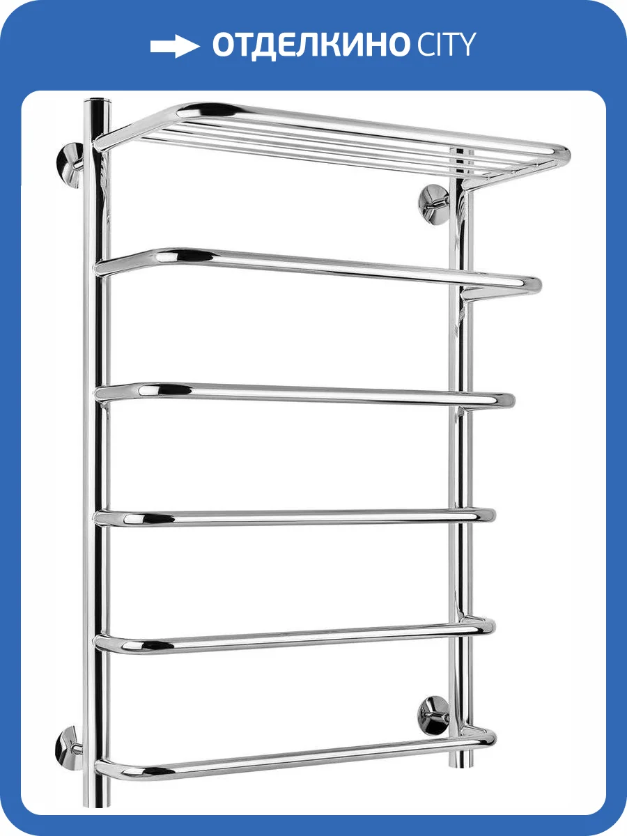 Полотенцесушитель электрический Secado Мерида 2 СП 80х50, хром R фото 4