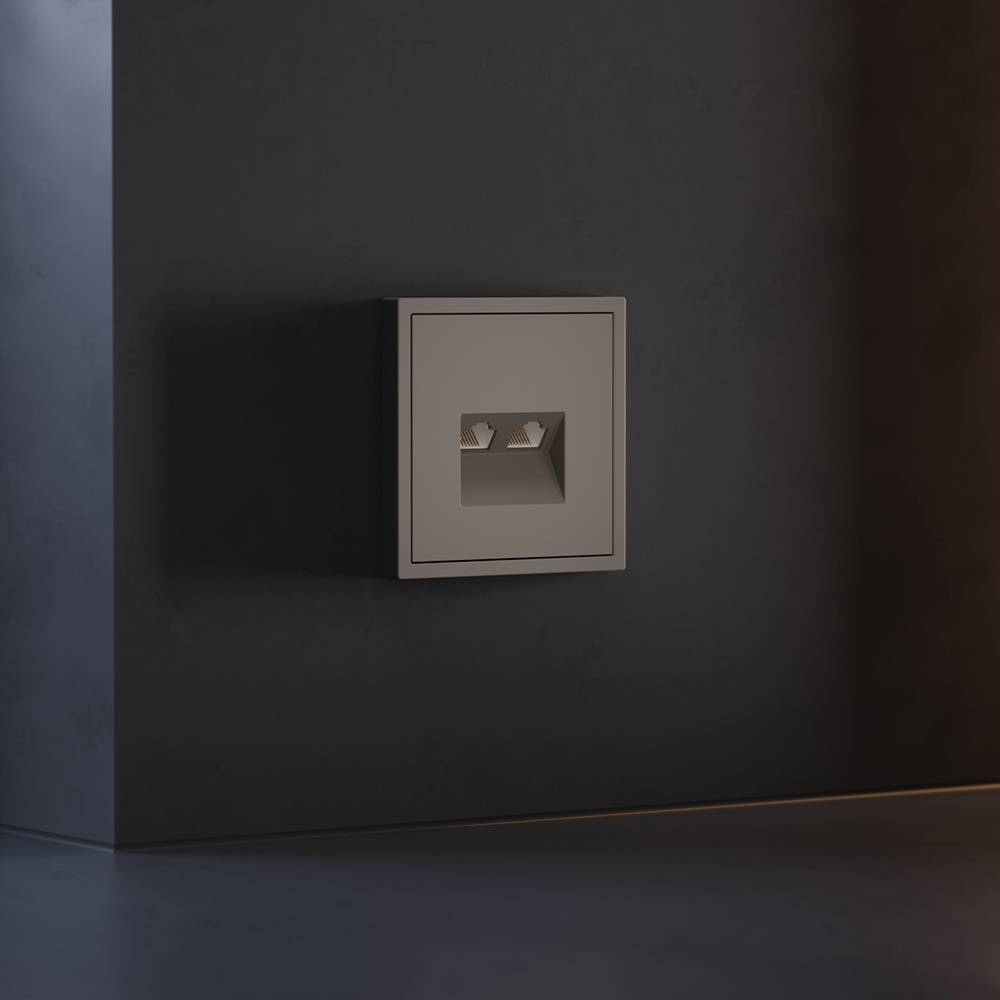 Лицевая панель для двойной компьютерной розетки RJ-45 Voltum S70 VLS001414 капучино фото 4