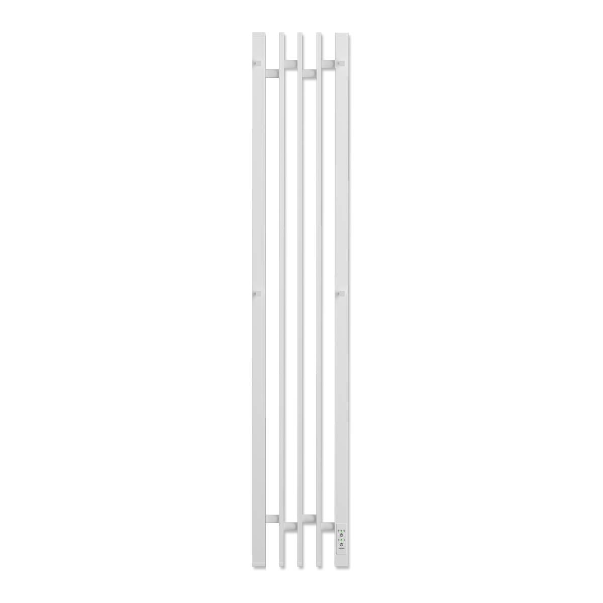 Полотенцесушитель электрический Apextermo Дельта DL10113WM с крючками, белый матовый, 110x18