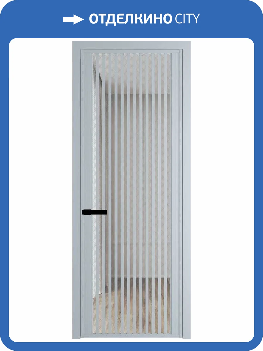 Межкомнатная дверь Profil Doors 3 AGP цвет профиля Серебро, стекло безопасное 6 мм ромб серебро 700x2000 фото 2