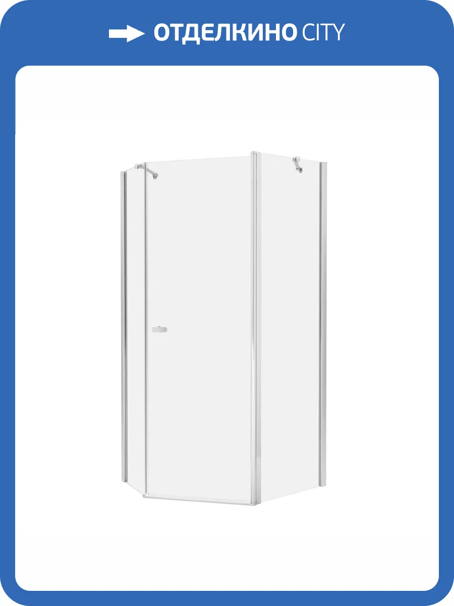 Душевое ограждение NEW TRENDY NEW SOLEO  100x80x195 K-0608 (хром) фото 8