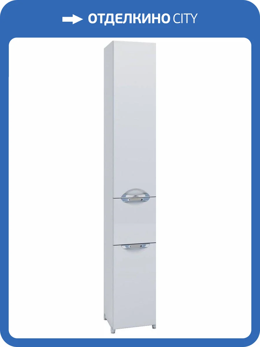 Шкаф-пенал Vigo Callao белый, с бельевой корзиной фото 6