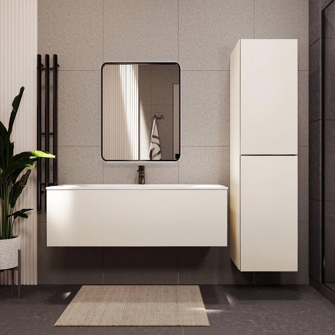 Тумба с раковиной Terminus Euromix EUR101201900101OSL айвори, 120x38 фото 2