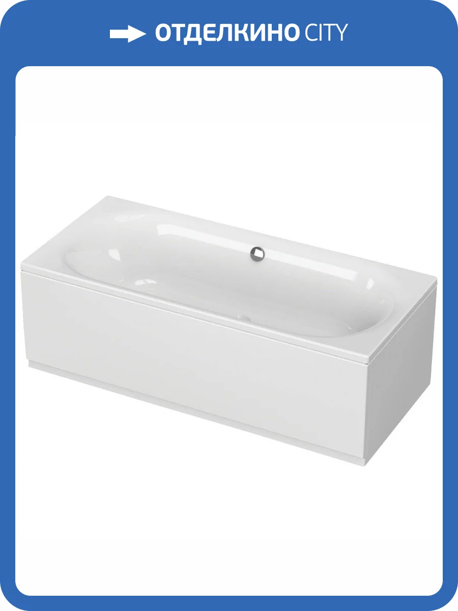 Акриловая ванна Cezares Metauro 180x80 с каркасом фото 4