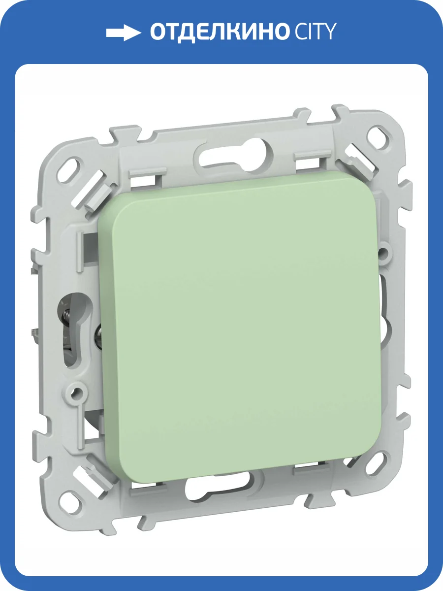 Выключатель 1-клавишный IEK Flite FI-V14-0-10-1-K93 фисташковый фото 3