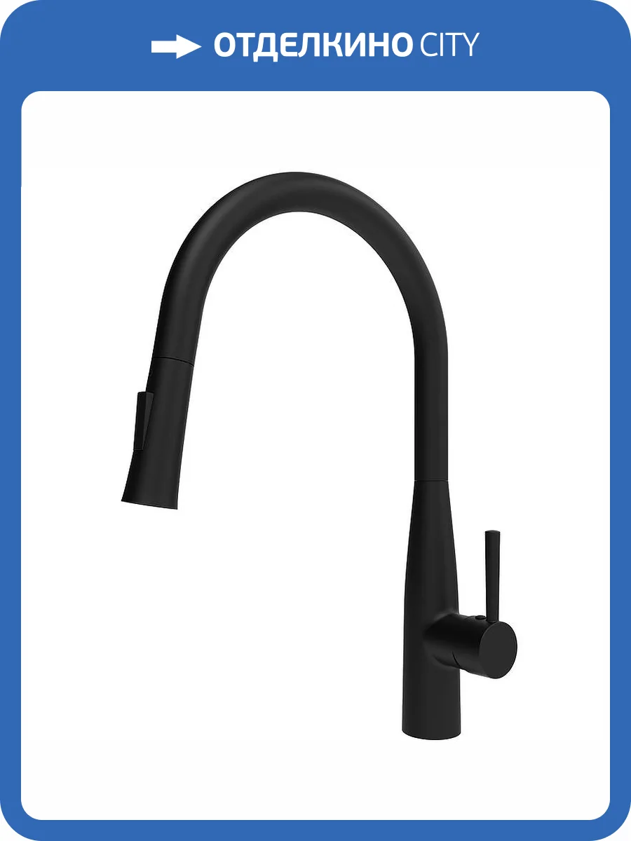Смеситель для кухни Raiber Graceful RPB-011 черный фото 4