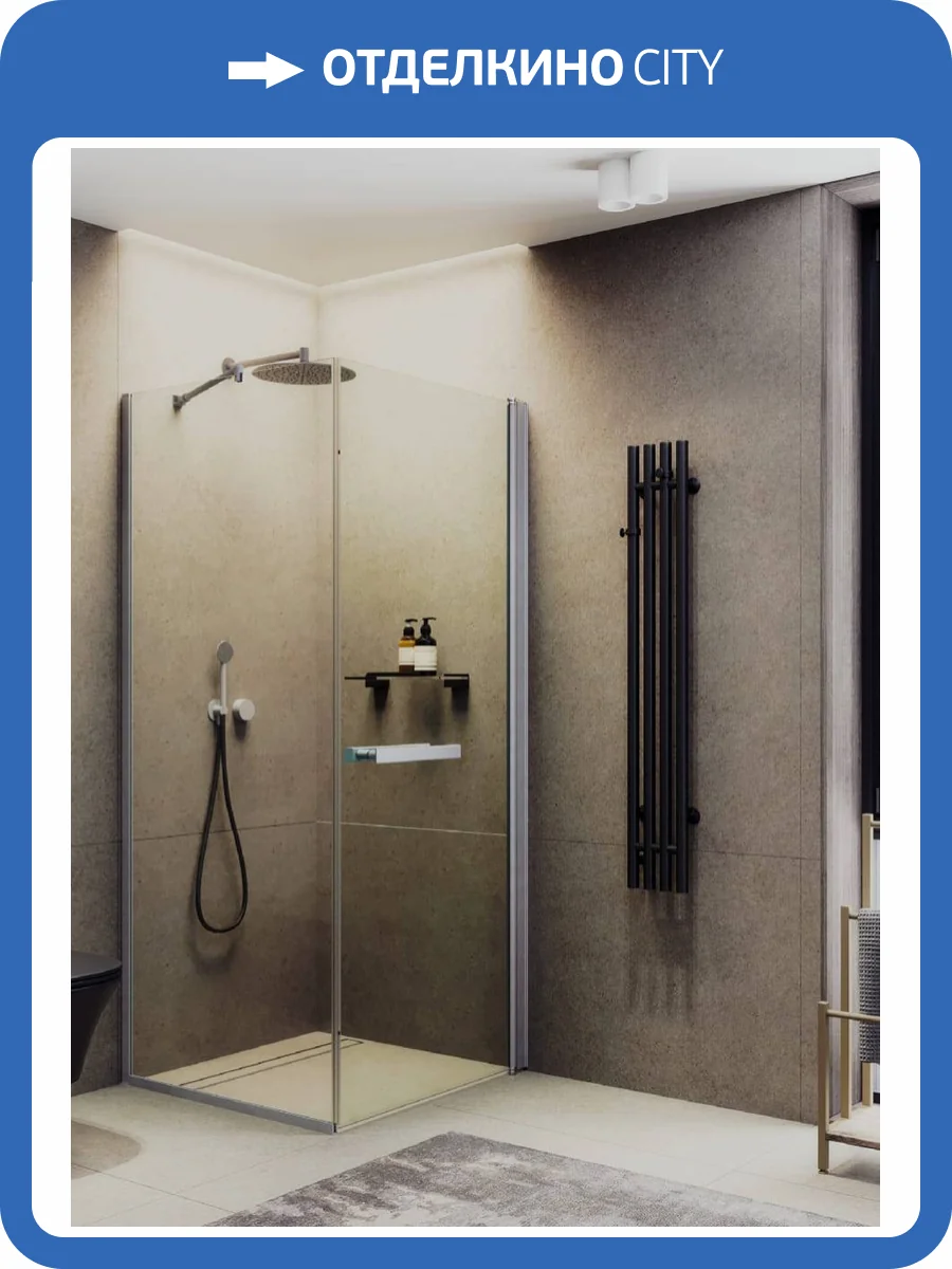 Душевой уголок MaybahGlass MGY-1312-5 профиль хром матовый, стекло бесцветное, 90x90x197.5 фото 4