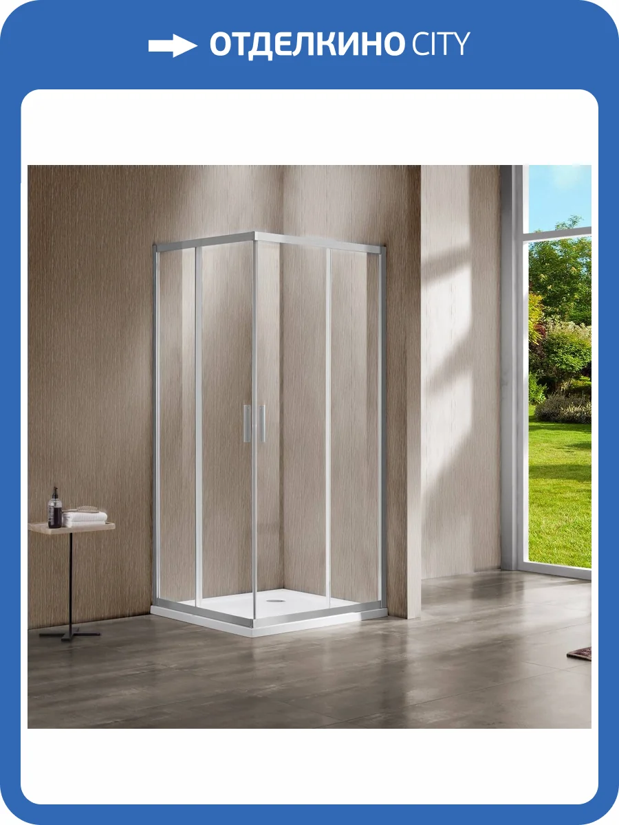Душевой уголок Vincea Garda VSS-1G1111CLBN профиль брашированный никель, стекло прозрачное, 110x110x190 фото 6