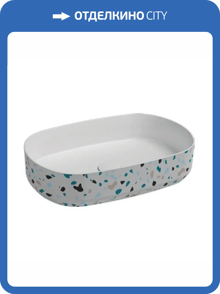 Раковина Isvea Infinity 10NF65055SV-2L-TRZ 55 см, белая матовая фото 3