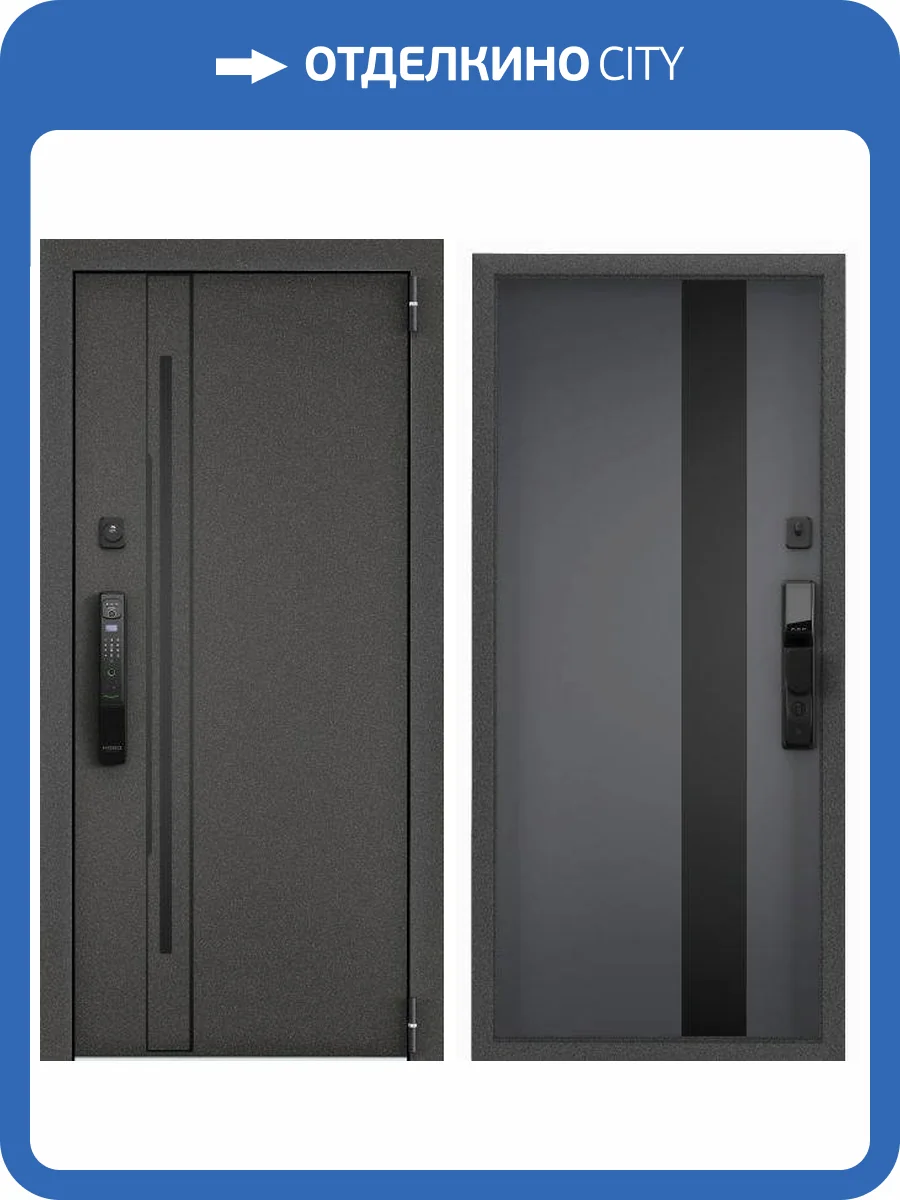 Входная стальная дверь Torex CYBER PRO MP 2989767 Колоре гриджио/ПВХ Оскуро 2050x880 фото 2