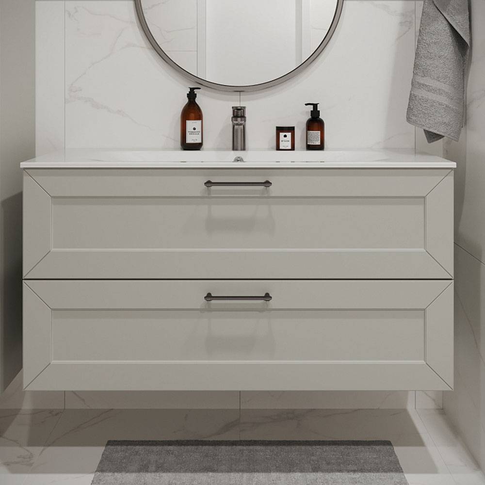 Тумба с раковиной Terminus Victoria VIC101202900301O белый, 120x62