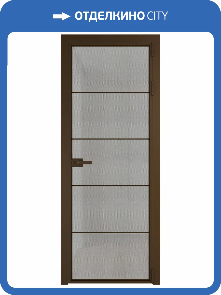 Межкомнатная дверь Profil Doors 5 AX цвет профиля Деорэ, стекло безопасное 6 мм рэте 700x2000 фото 2