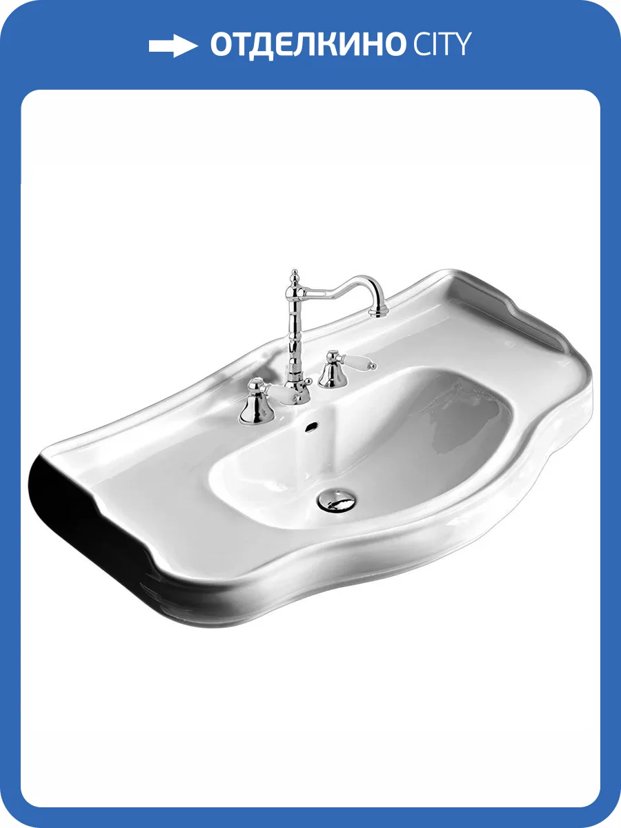 Раковина Kerasan Retro 105001*3 3W 100 см фото 10