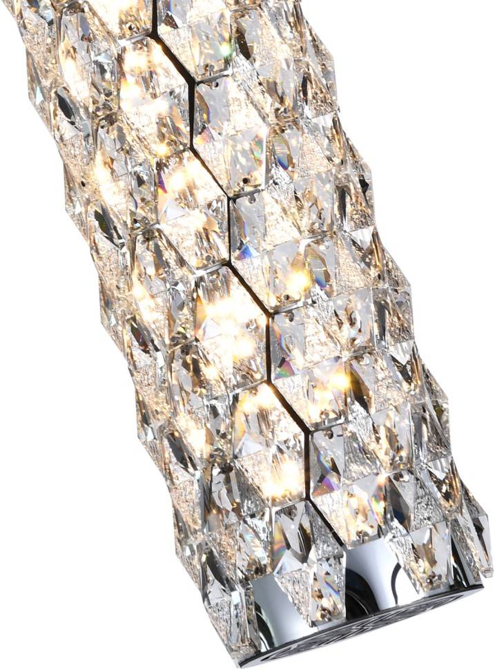 Подвесной хрустальный светодиодный светильник Stilfort Rhombus/Ромбус 4040/09/01P фото 5