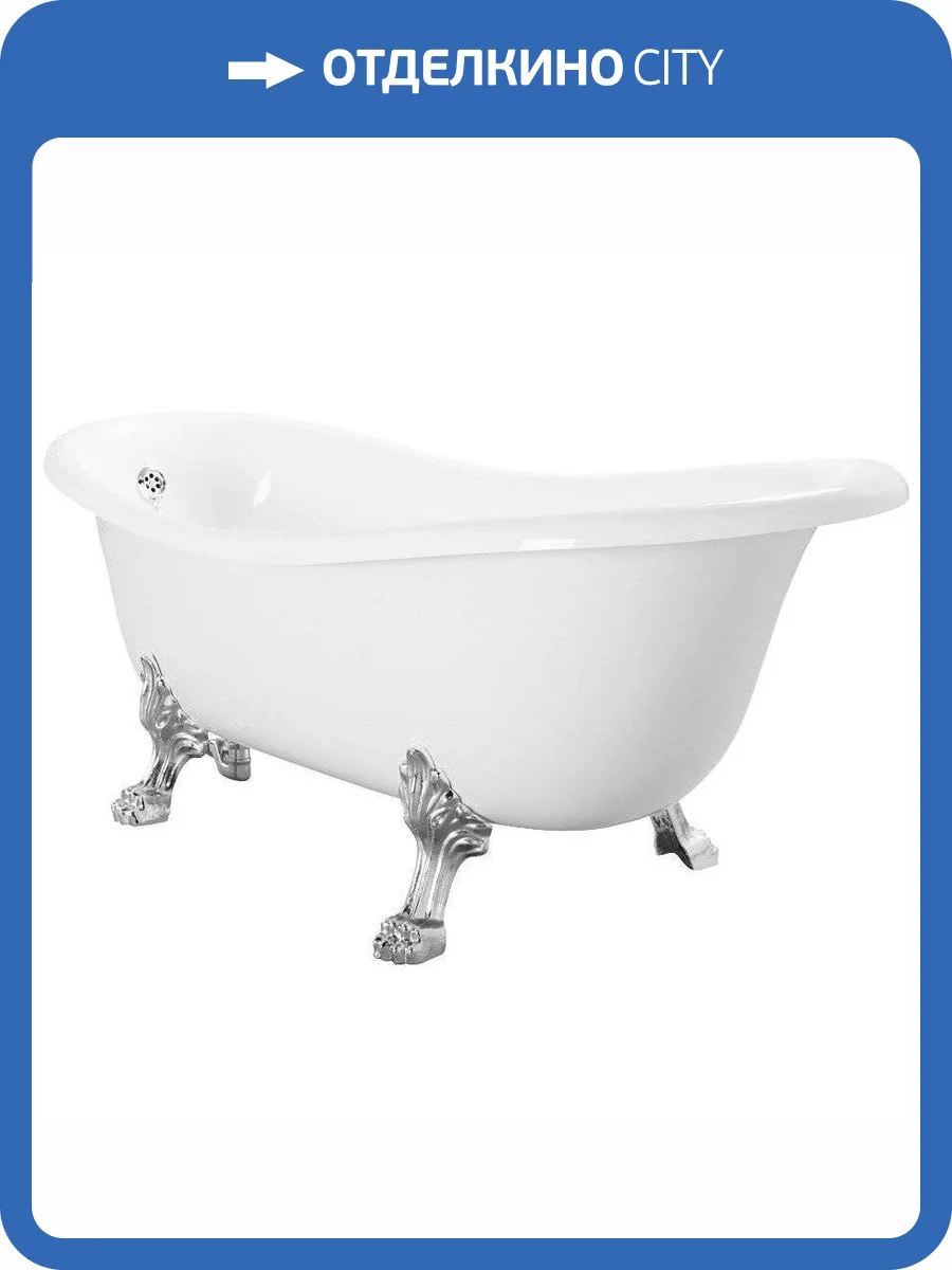 Ванна из искусственного камня Migliore Bella 23132 170x81 хром фото 3