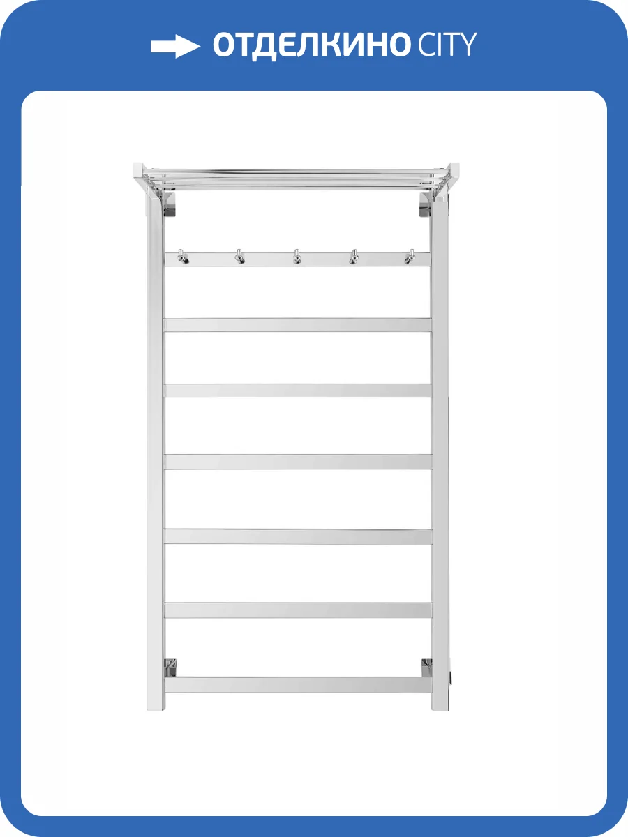 Полотенцесушитель электрический Secado Корсико 4603759400358 1 КСП 120x60, L, хром фото 5
