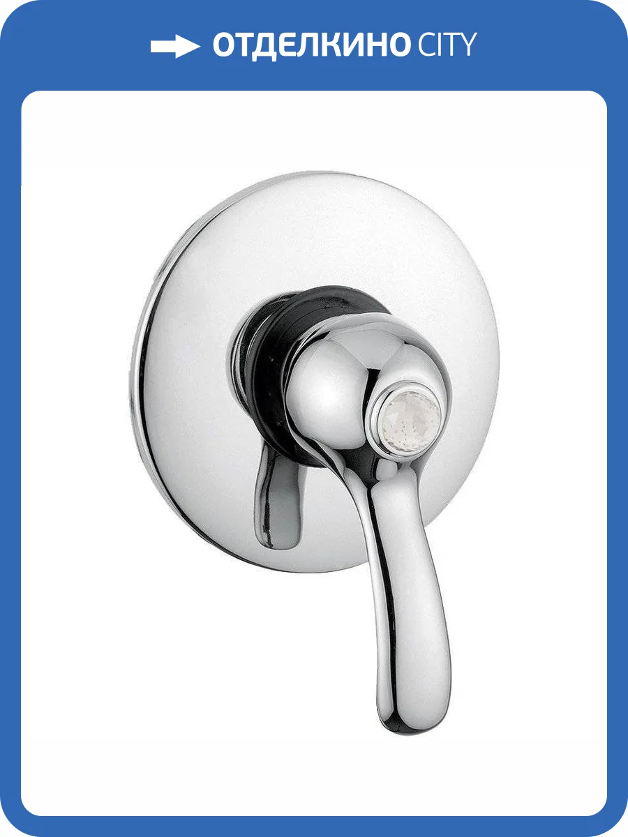 Смеситель для душа Migliore Lem Swarovski 18885 с внутренней частью, хром фото 3