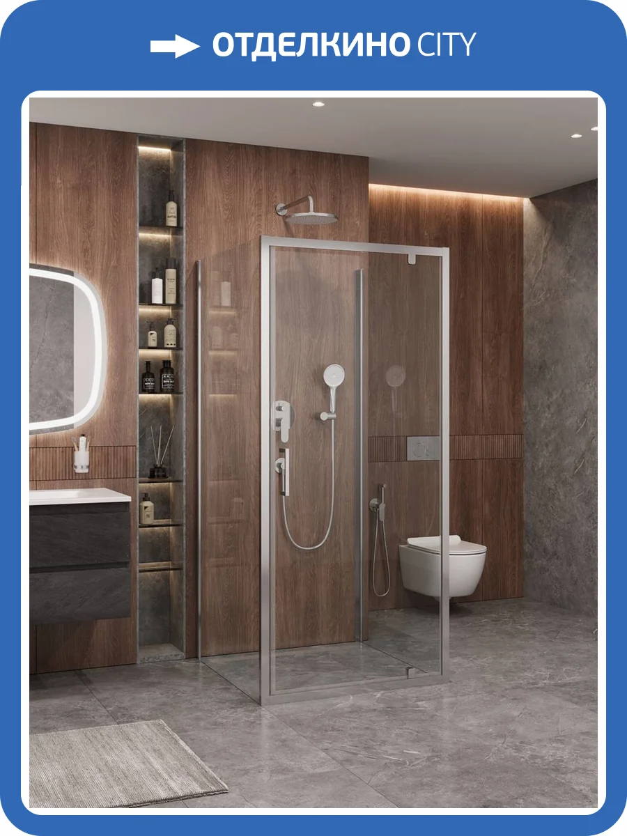 Душевой уголок Cezares MOLVENO-BA2-90/90-C-Cr-IV профиль хром, стекло прозрачное, 90x90x195 фото 7