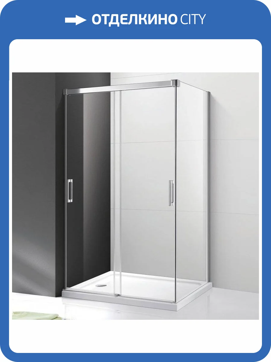 Душевой уголок Cezares Tandem Soft AH-2-120/80-C-Cr-IV стекло прозрачное фото 6