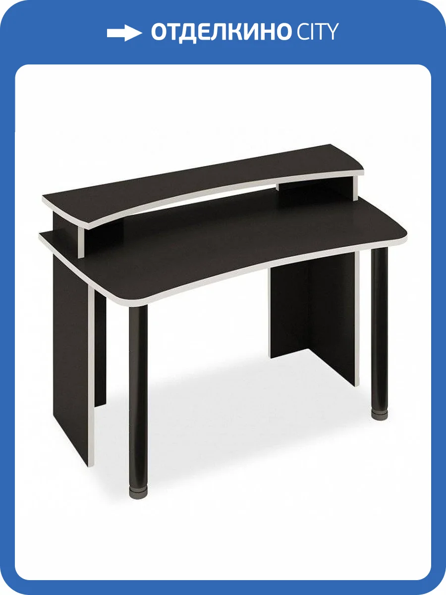 Стол офисный Merdes Домино Lite MER_SKL-Soft140-NKIL140-CHBE фото 2