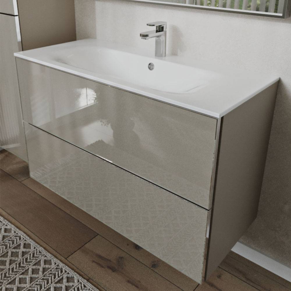 Тумба с раковиной Terminus Vega VEG101002200501OSL капучино, 100x62