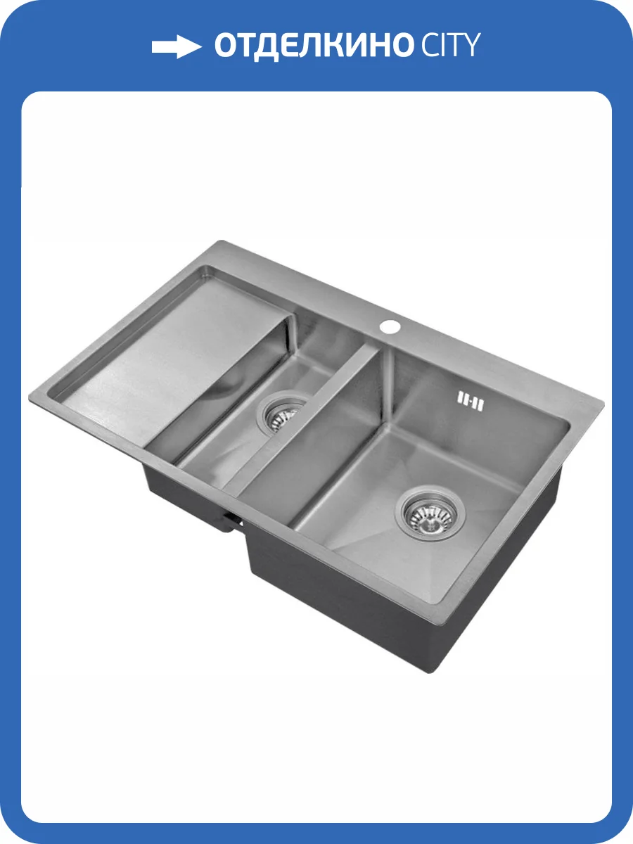 Мойка кухонная Zorg Inox R 5178-2-R фото 3