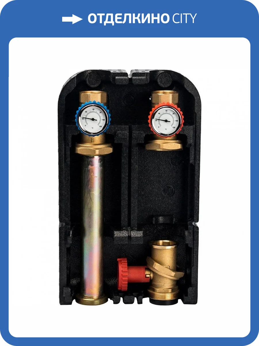 Насосная группа Stout с прямым контуром 1 1/4 без насоса в теплоизоляции DN 32, 42kW[DT10C], SDG-0001-003201 фото 6