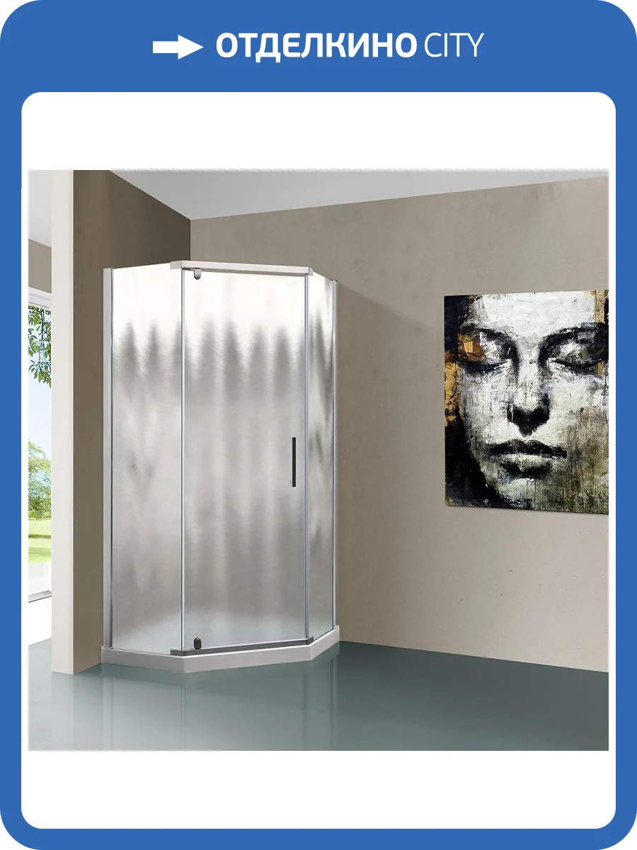 Душевой уголок Vincea Stresa VSP-1S900CH 90x90, профиль хром, стекло шиншилла фото 10