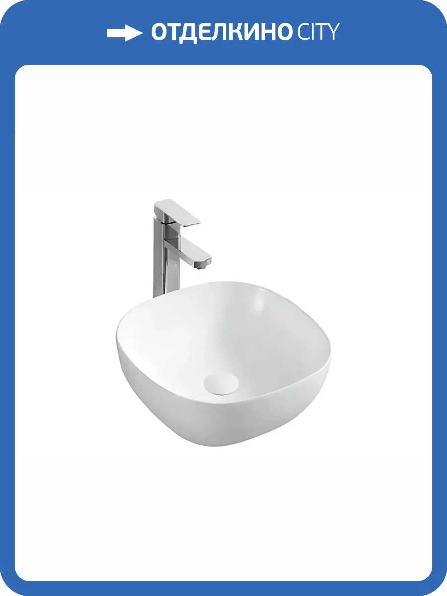 Раковина Veneciana Asti 1085 белый глянец, 40 см фото 2