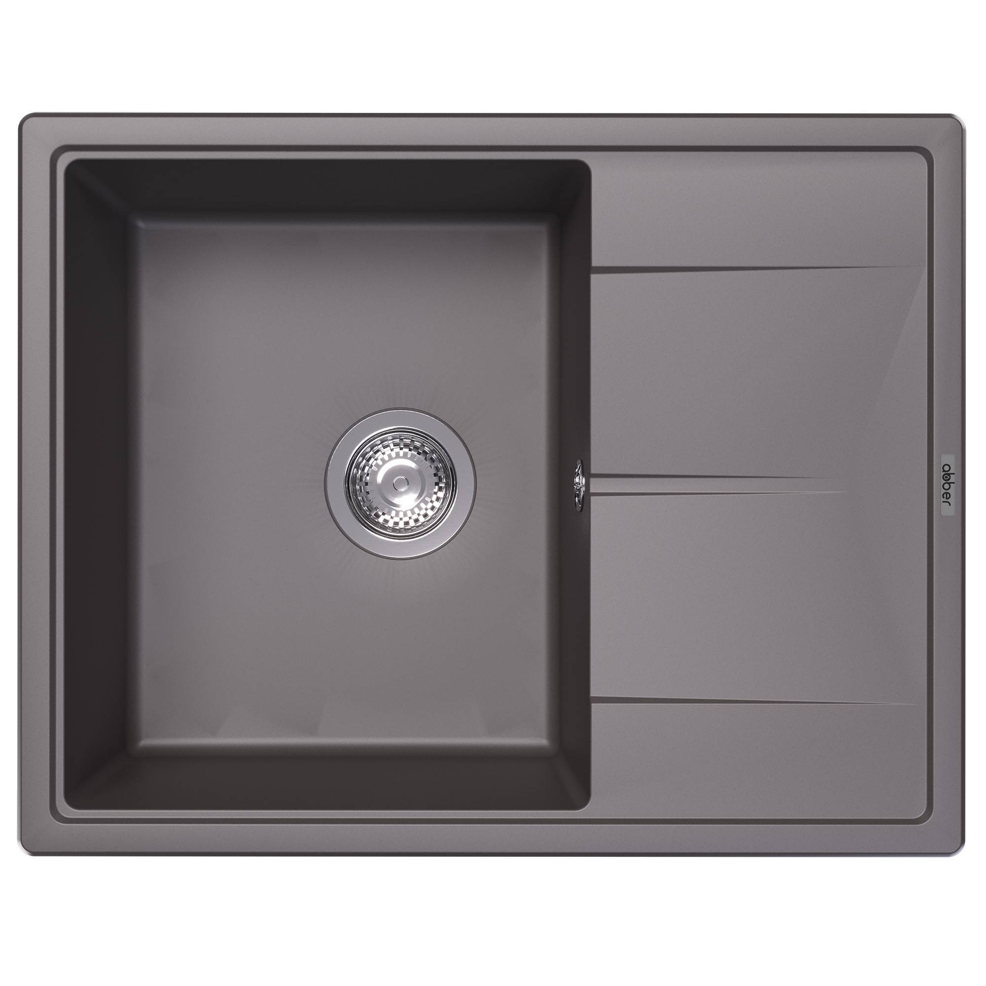 Мойка кухонная Abber Quarz AQ2903G серый, 51x65