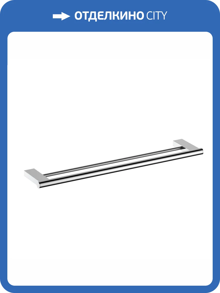 Полотенцедержатель Timo Luiro 18556/00 двойной, хром фото 3