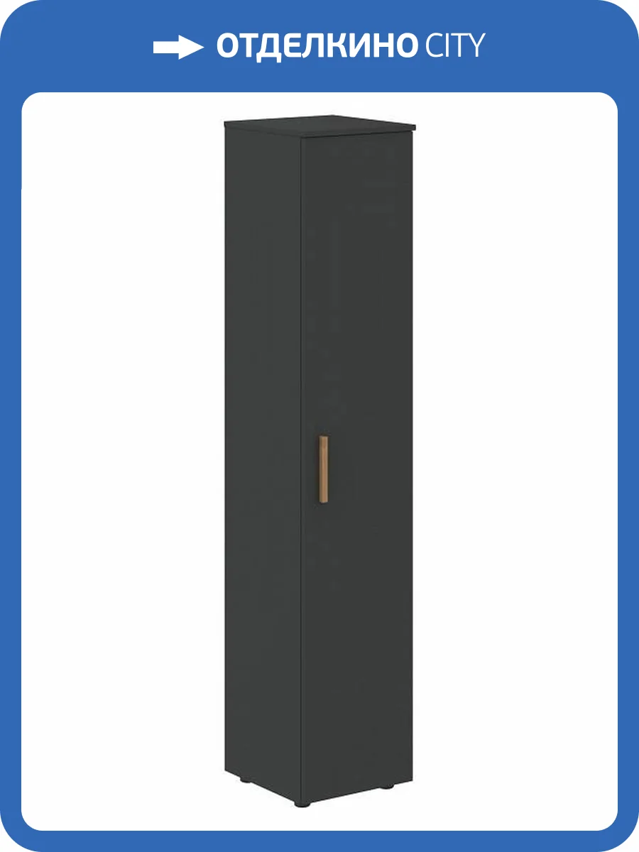 Шкаф книжный Skyland Forta 00-07088284 Черный графит фото 2