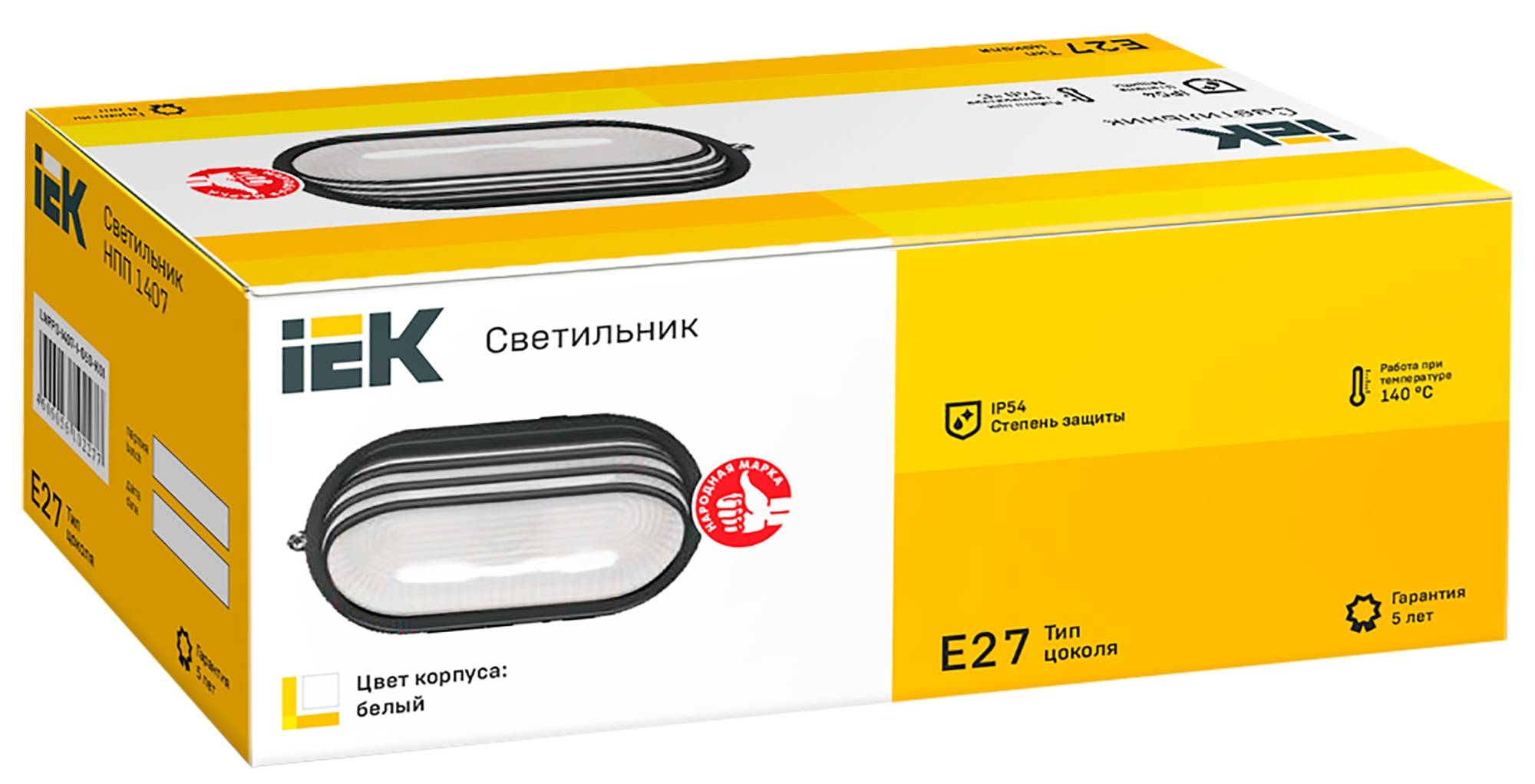 Настенно-потолочный светильник IEK НПП1407 LNPP0-1407-1-060-K01 фото 2