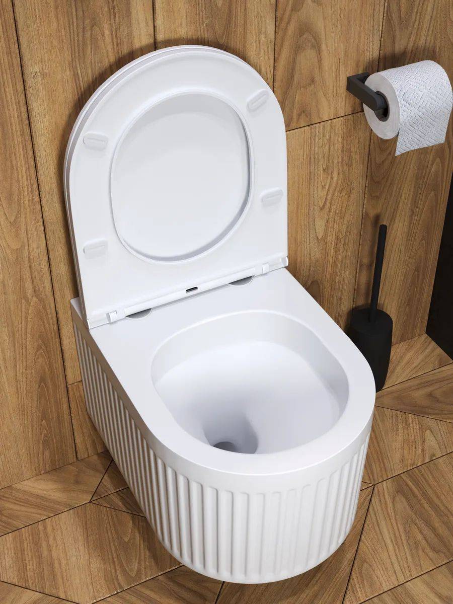 Унитаз подвесной Watersense Paula Vortex W00087 безободковый, сиденье микролифт фото 7