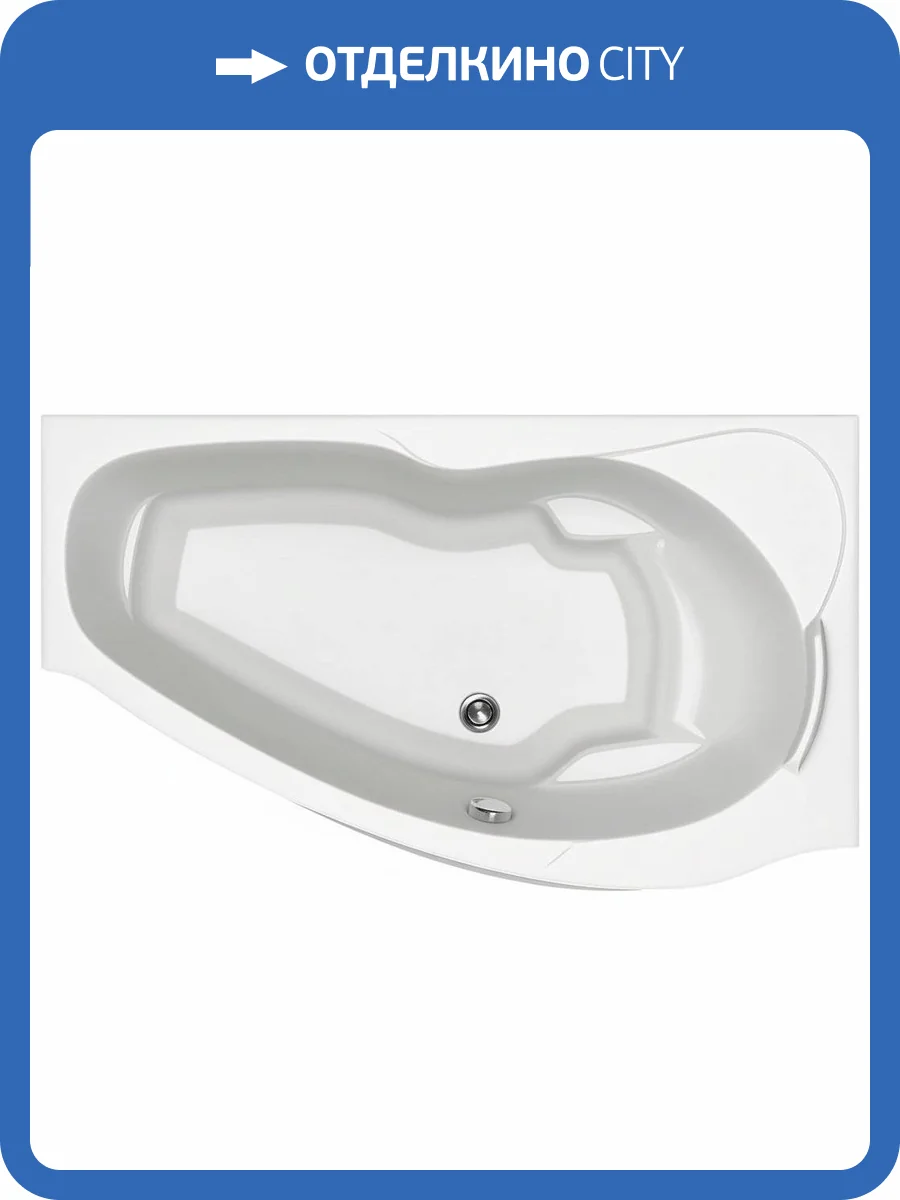 Акриловая ванна Bas Мартиника В 00060 160x85 правая фото 4