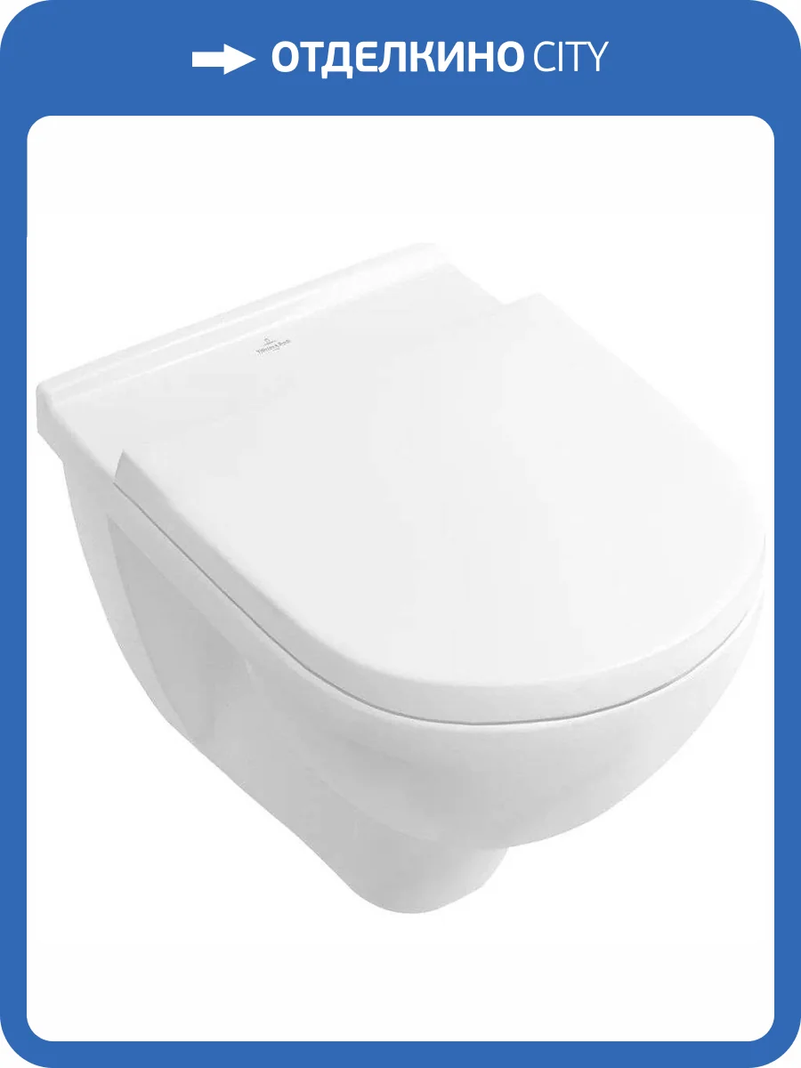 Унитаз подвесной Villeroy&Boch O.Novo 5660HRR1 безободковый, альпийский белый фото 9