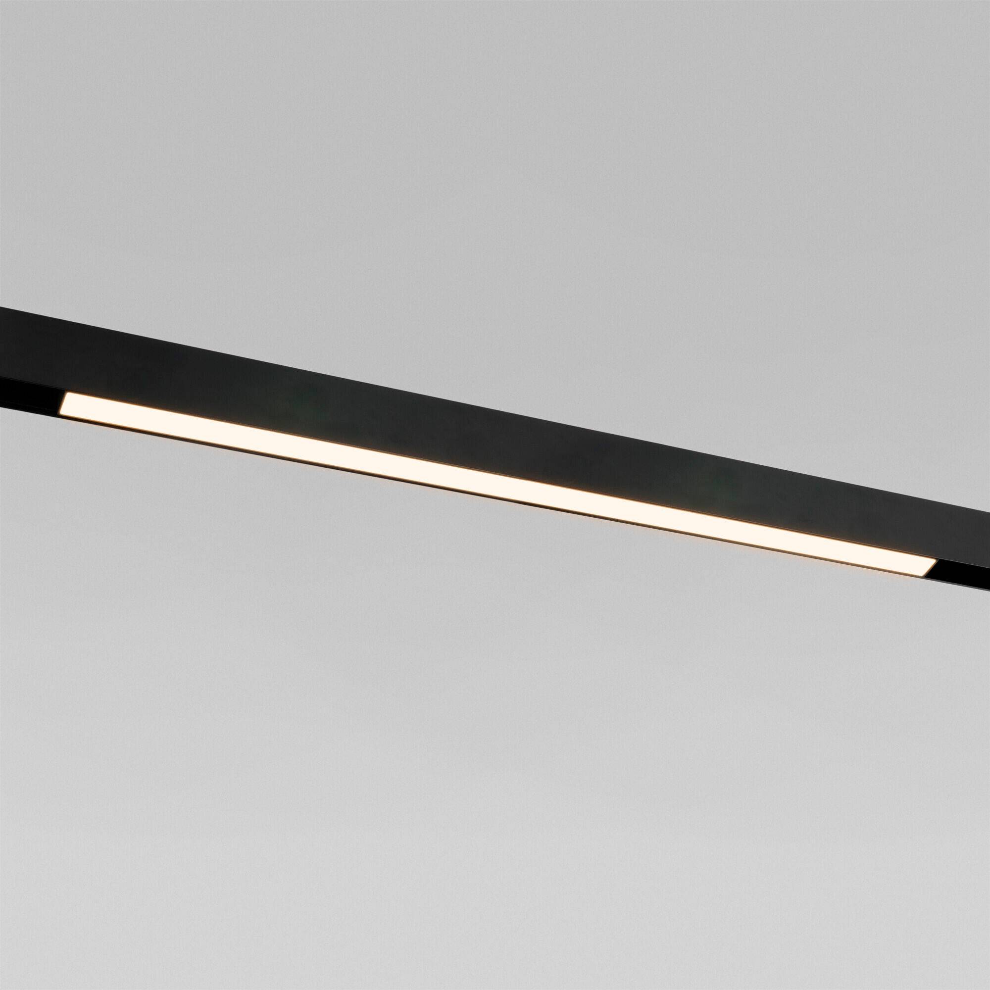 Трековый линейный светодиодный светильник Elektrostandard Slim Magnetic L02 85034/01 30W 3000K черный