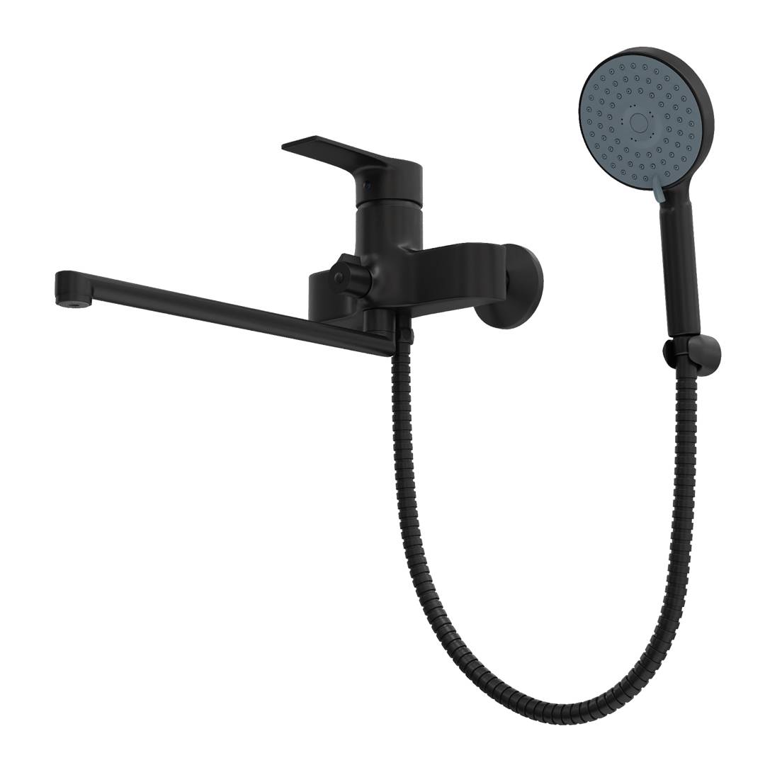 Смеситель для ванны Watersense Amelia W00355 черный матовый фото 3