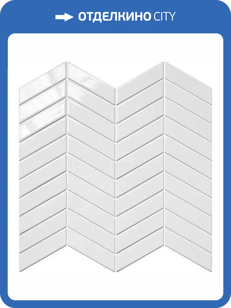 Мозаика NSmosaic Porcelain series P-538 Глянцевая (9.8x2.3) 26.1x30 фото 4