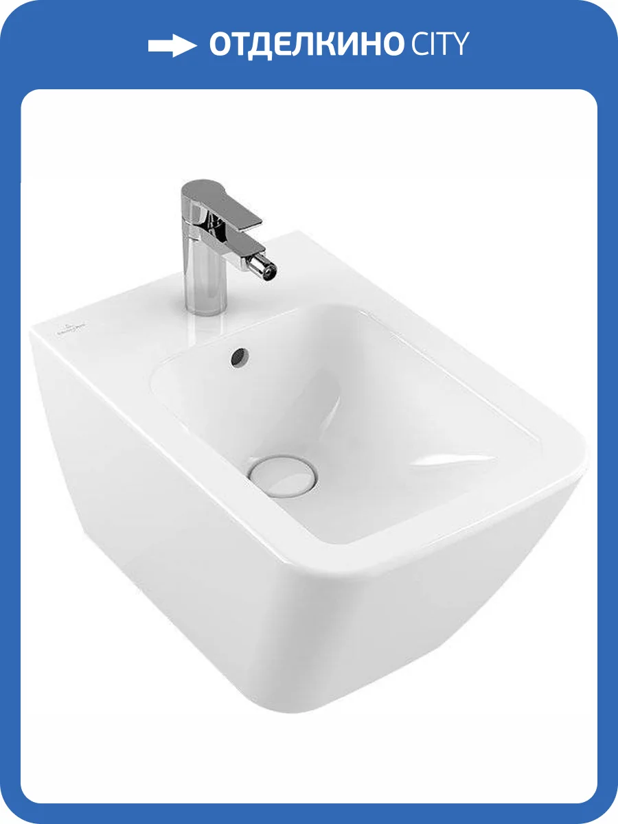 Биде подвесное Villeroy&Boch Finion 446500R1 alpin, Ceramicplus фото 3