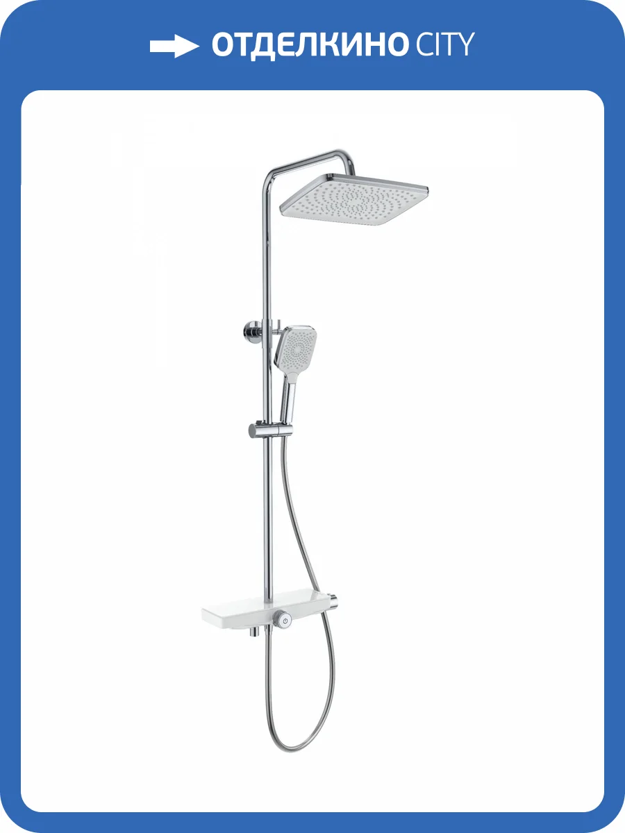 Душевая стойка Wonzon & Woghand WW-B3098-A-CR хром, с термостатом фото 3