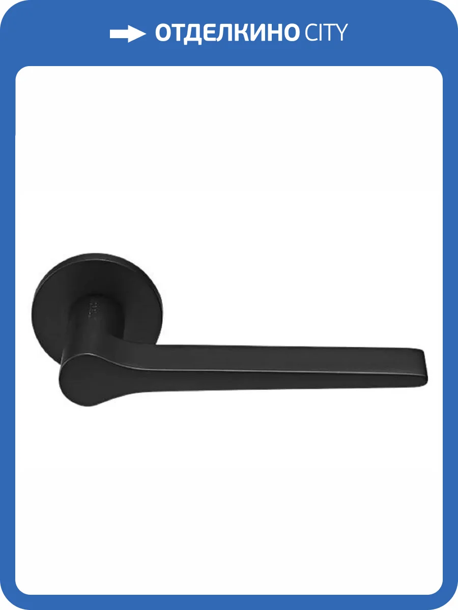 Дверная ручка Morelli Land MH-60-R6 BL круглая розетка - 6 мм черный фото 4