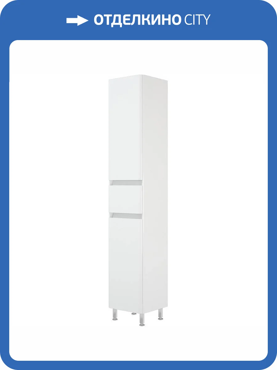 Шкаф-пенал Corozo Алабама 35 SD-00000677 белый фото 6