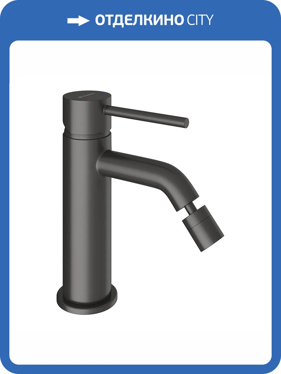 Смеситель для биде Aqueduto Cano CAN0545 оружейная сталь фото 3