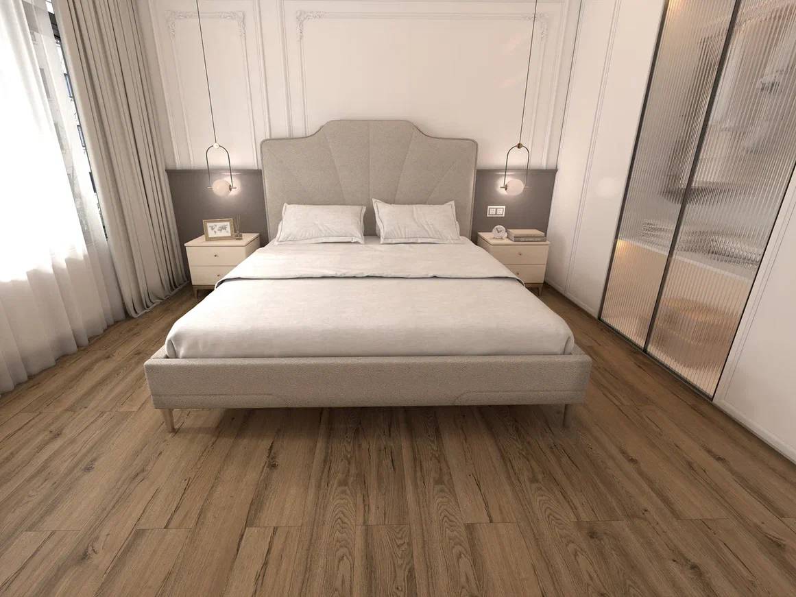 SPC Ламинат Icon Floor Black/Black Wide 4/43 4V BW-37 Дуб Валентино 1220x184 фото 6