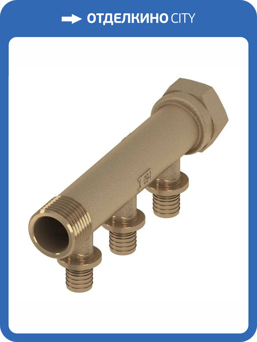 Коллектор TECE TECEflex с выводами под запрессовку 3 4 x 16, 3 контура, внутренняя резьба|наружная резьба фото 3