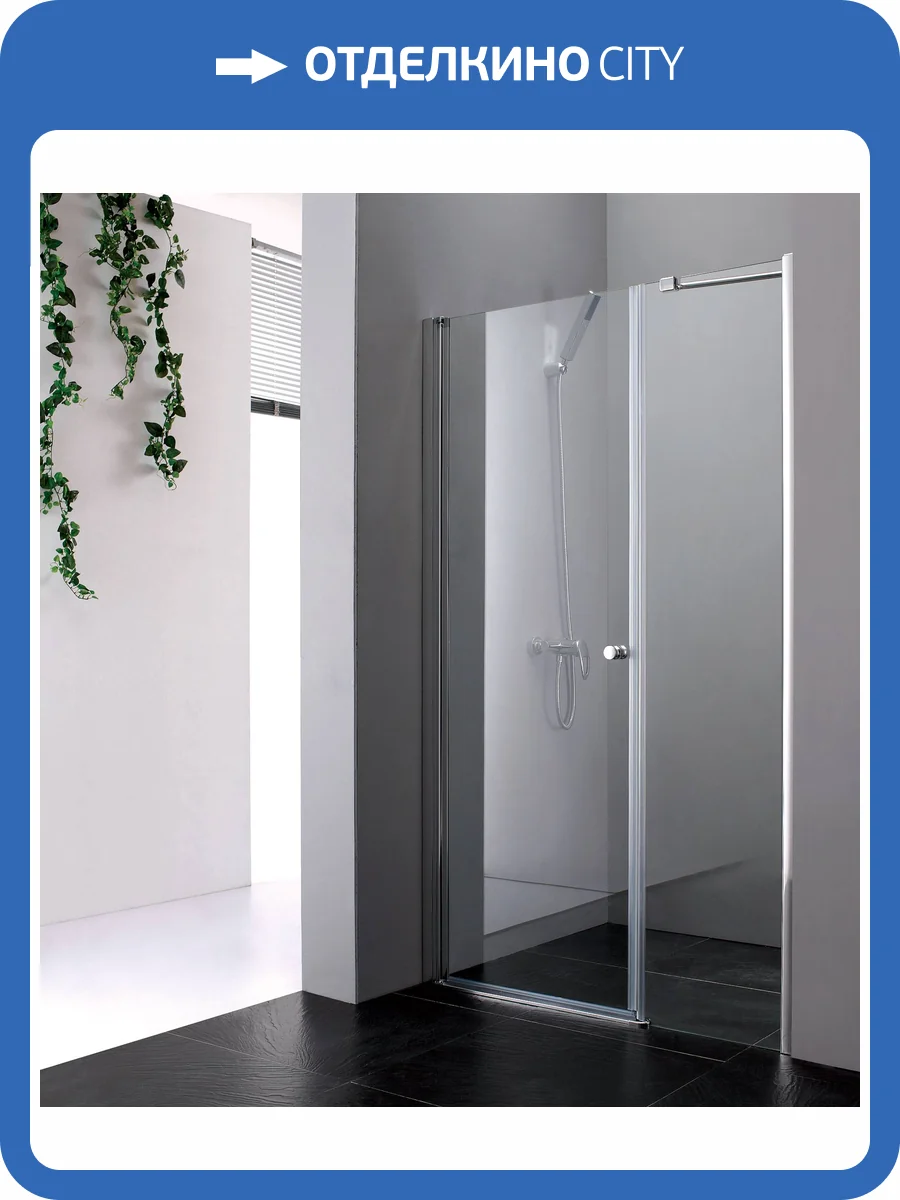 Душевая дверь в нишу Cezares ELENA-W-B-11-80+70-C-Cr профиль хром, стекло прозрачное, 143x195 фото 6