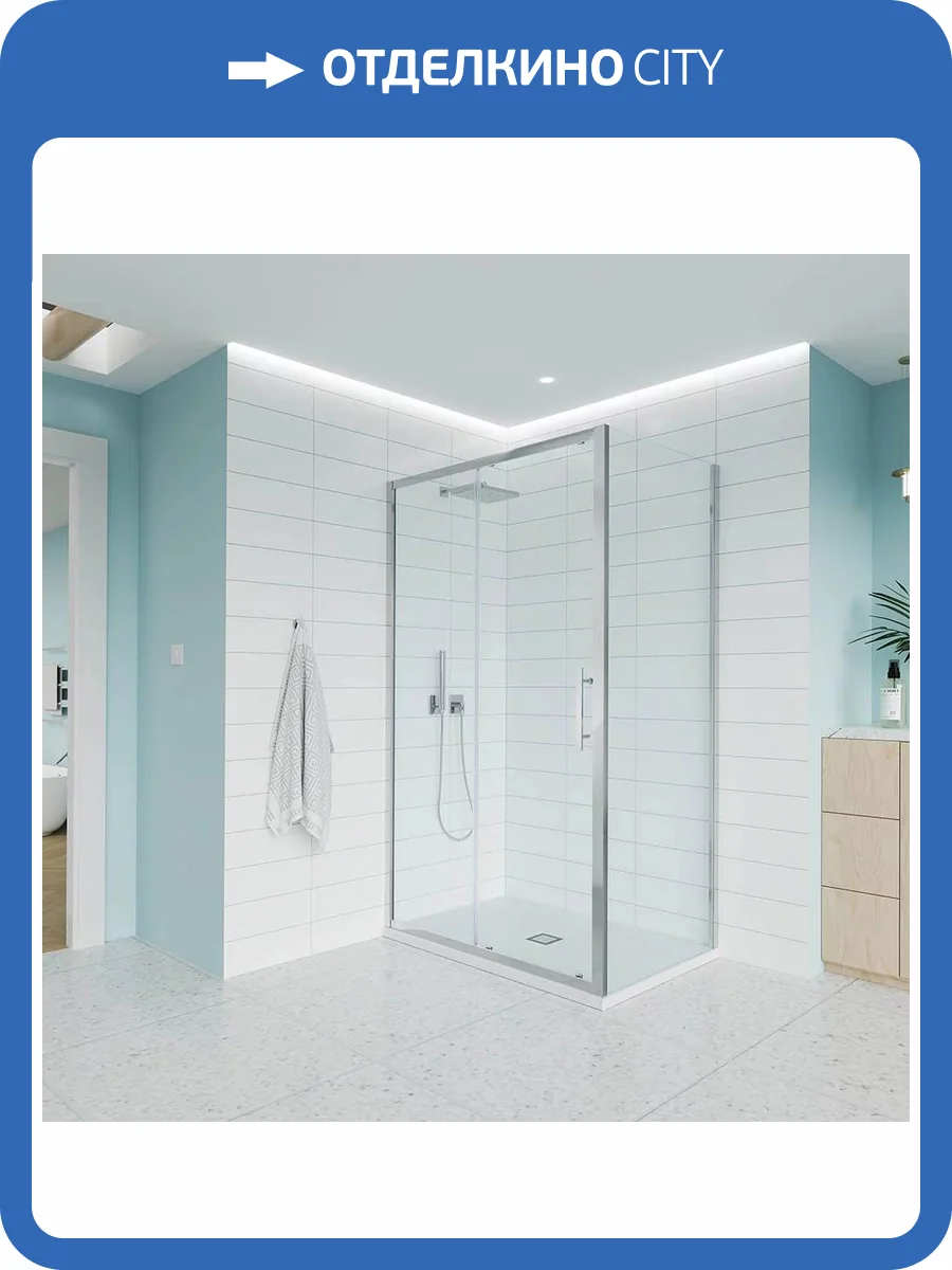 Боковая панель Veconi Evo SP CH E-SP-CH-70-01-C9 профиль Хром, стекло прозрачное, 70x195 фото 2