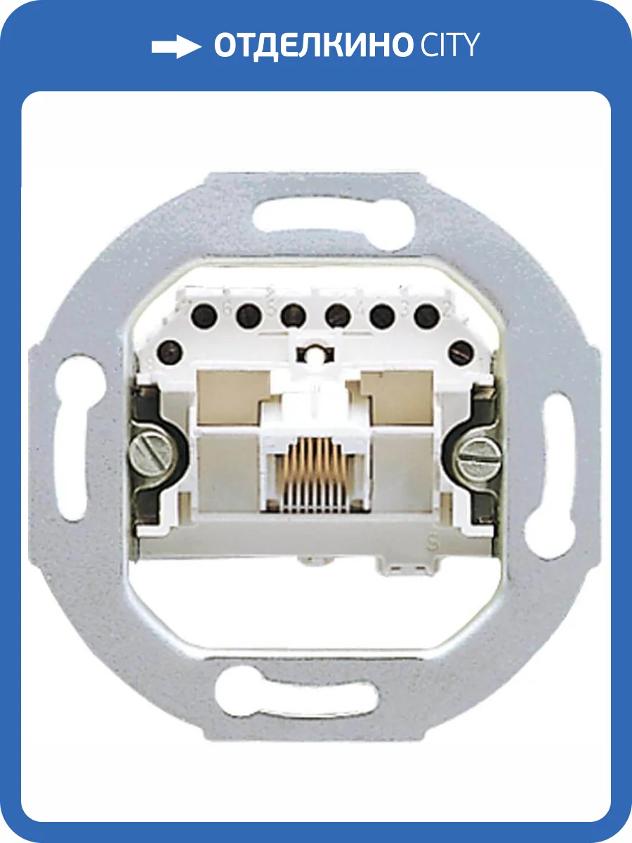Розетка телефонная  Jung 3 кат UAE8UPO фото 3