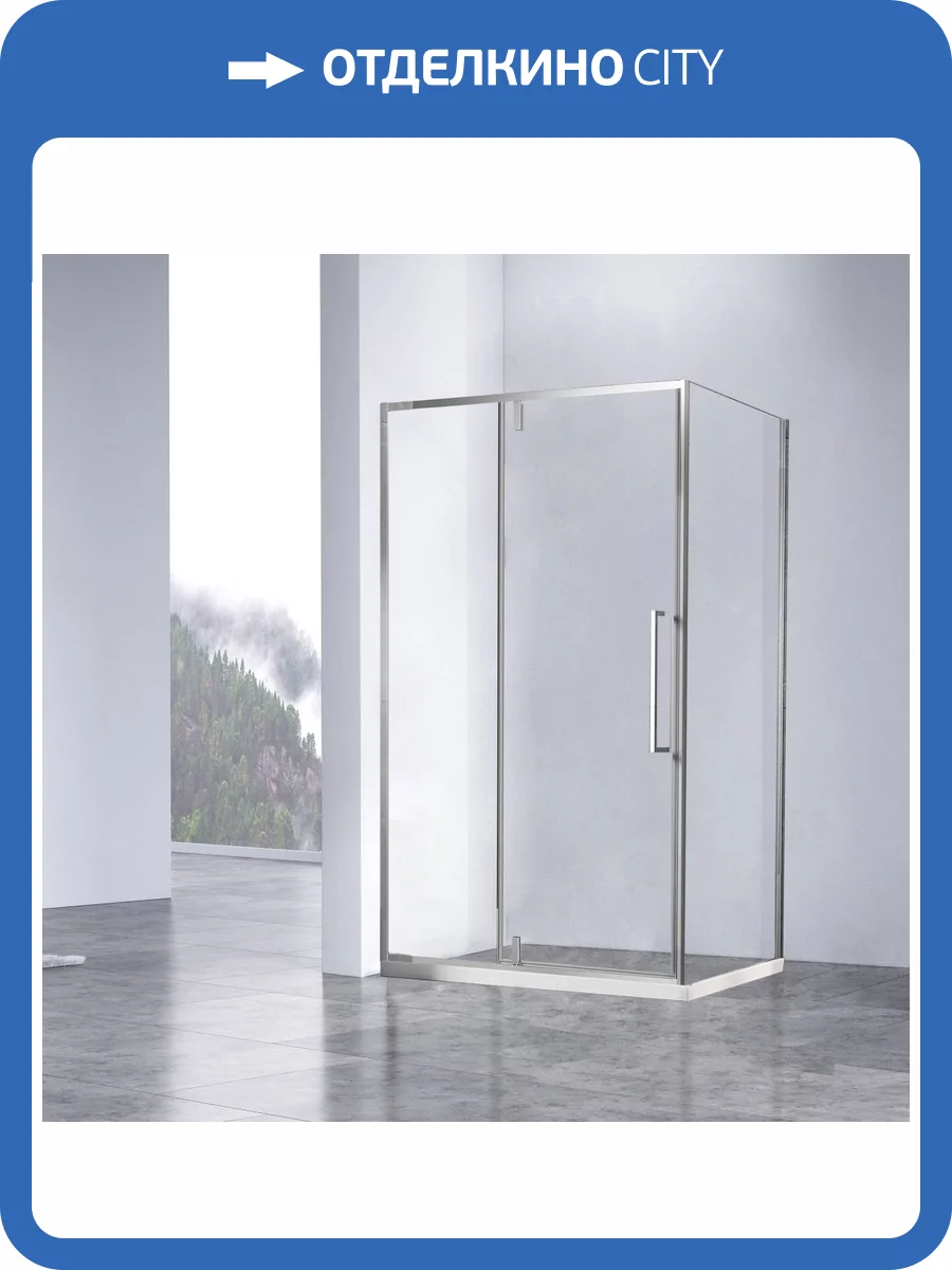 Душевой уголок Vincea Slim-N VSR-4SNP1011CL профиль хром, стекло прозрачное, 110x100x195 фото 5